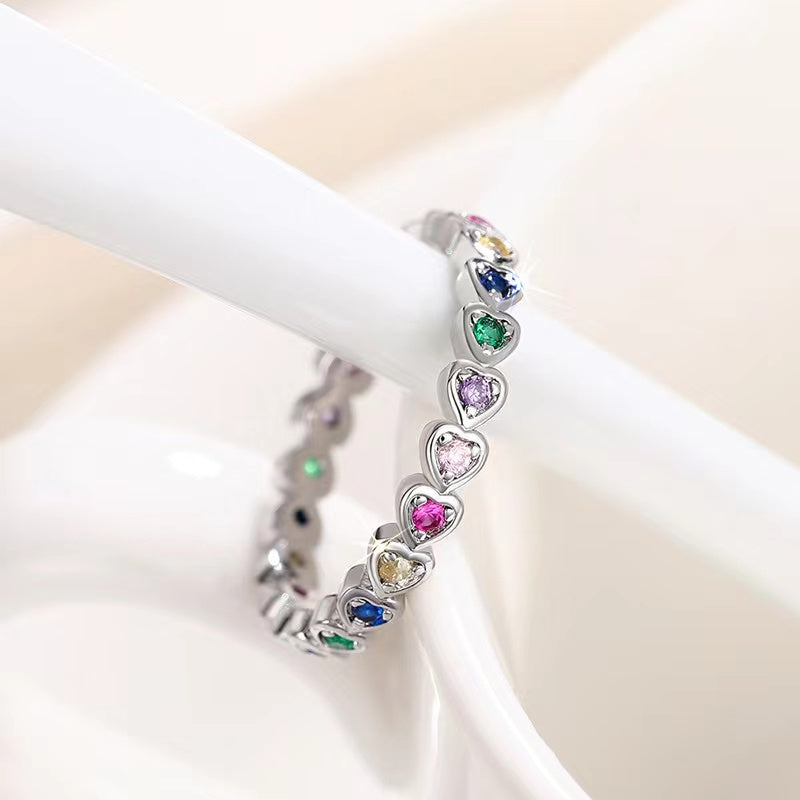 Zirconia Heart Ring