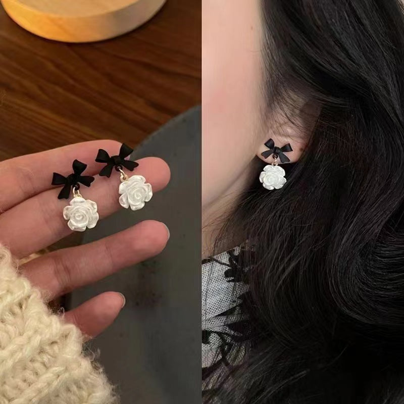 Camellia Bow Earrings