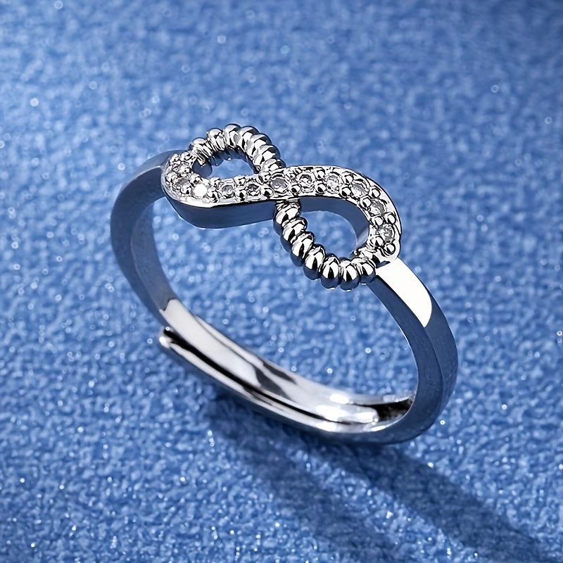 Adjustable Ring Infinity Shaped Ring