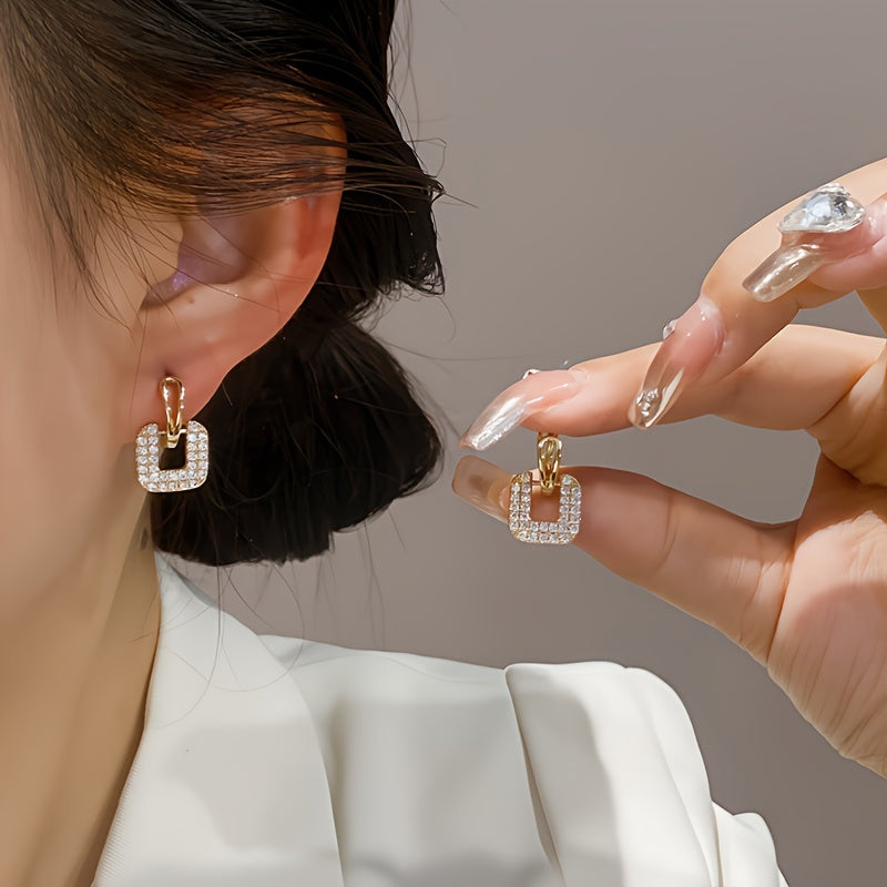 Hollow Square Earrings