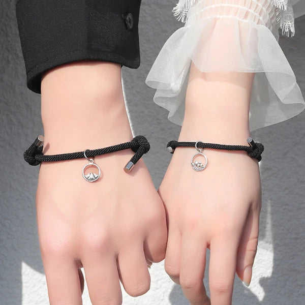 Matching Magnetic Love Couple Bracelet(one set)