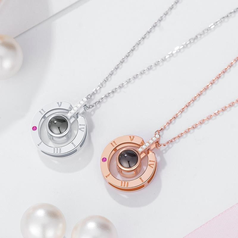 100 LANGUAGES I LOVE YOU PROJECTION RING AND NECKLACE