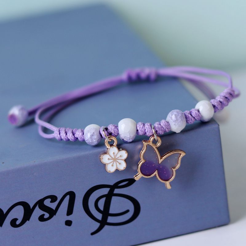 Butterfly & Flower Charm Bracelet