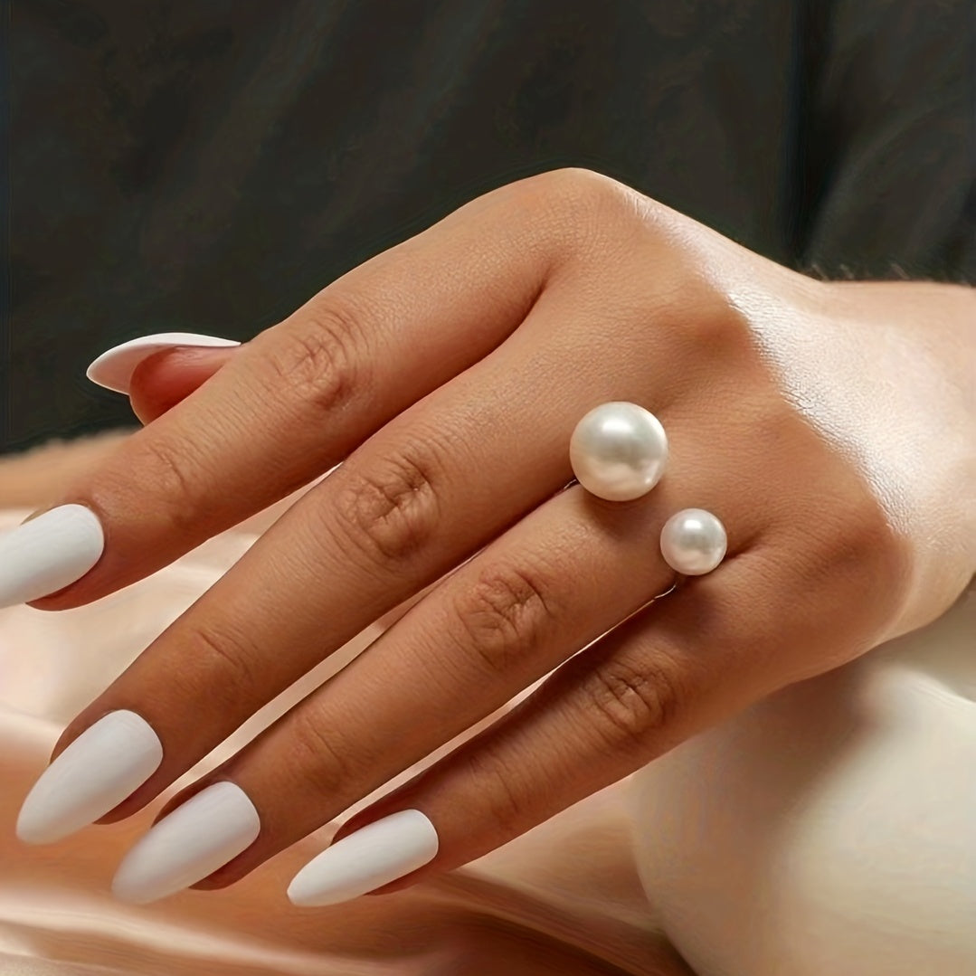 Double Pearl Ring