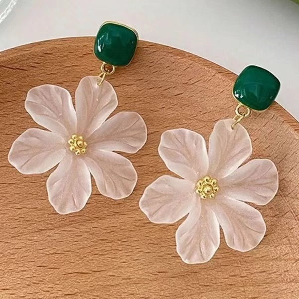 Bohemia Romantic Camellia Flower Earrings