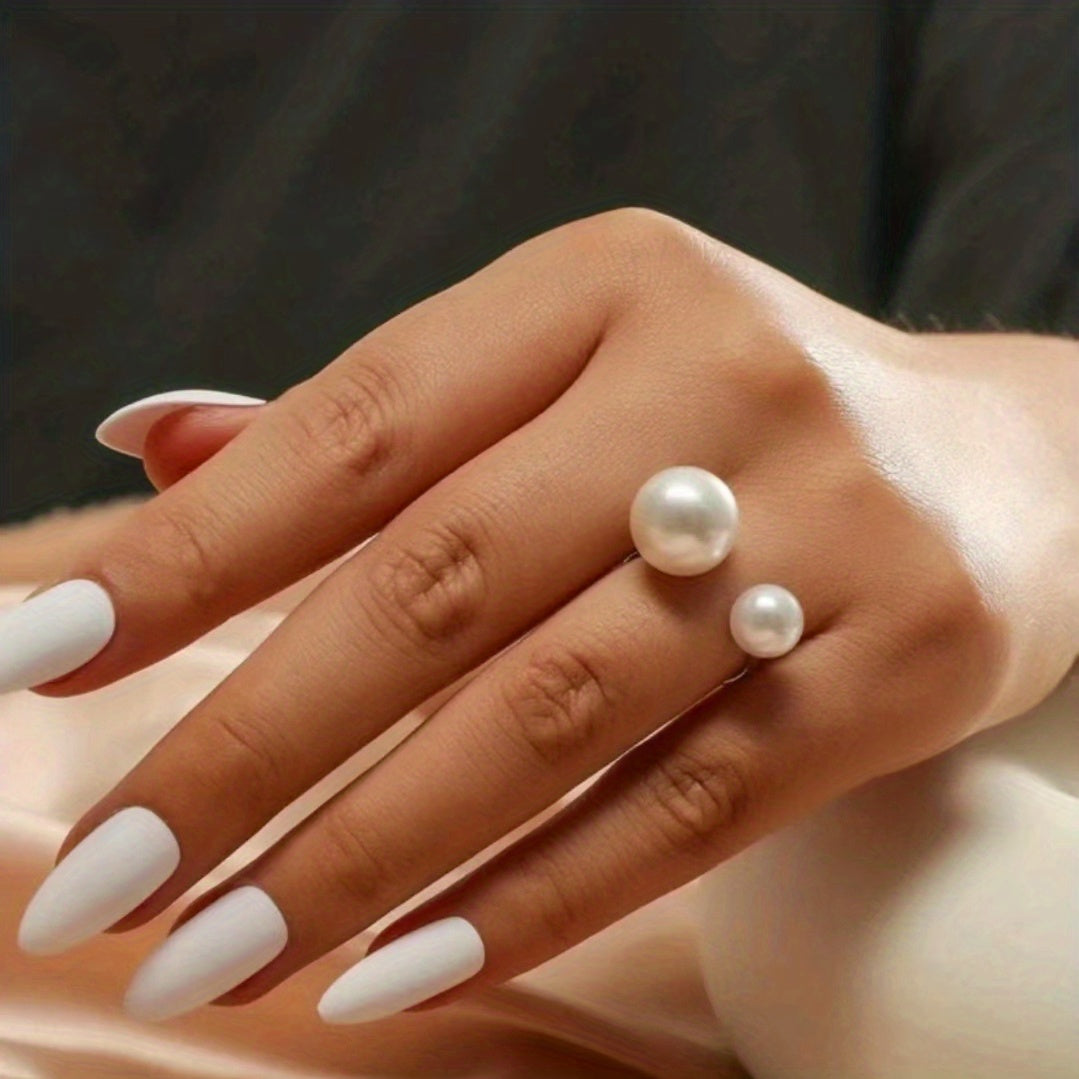 Double Pearl Ring