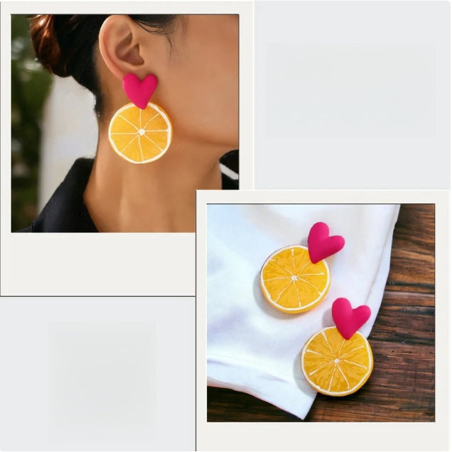 Acrylic Fruit Earrings