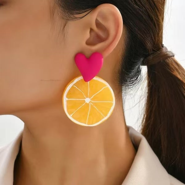 Acrylic Fruit Earrings