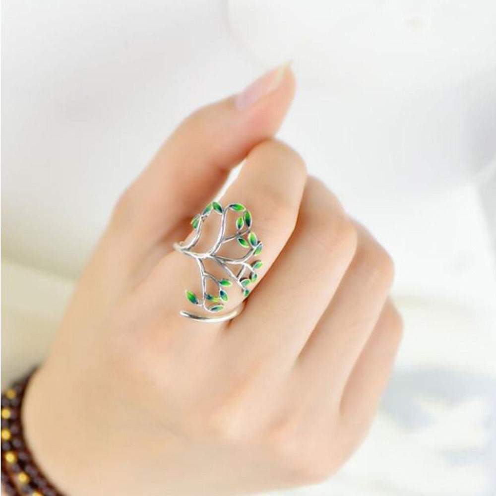 Fashion Olive Tree Ring