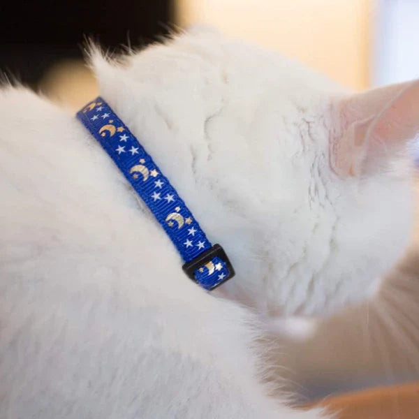 Cute Star and Moon Cat Collar