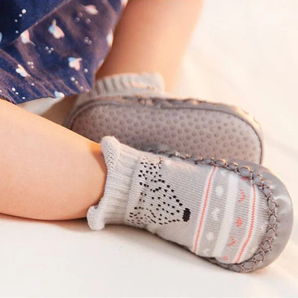 Lovable Soft Leather Sole Baby Shoes Socks For Infants & Toddlers