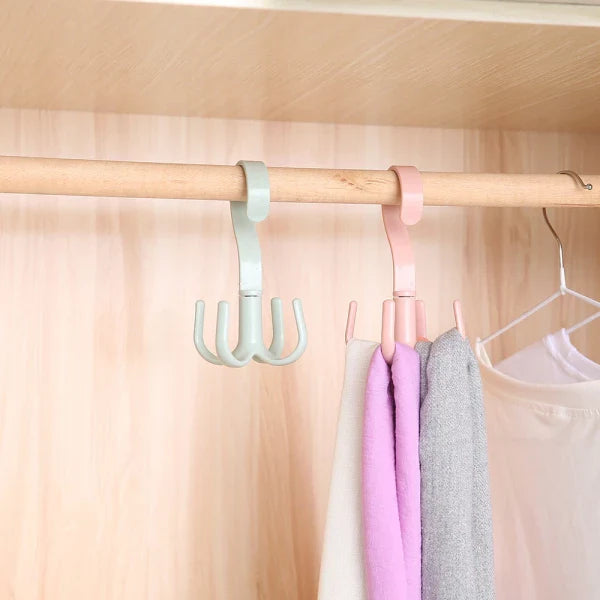 Rotating Closet Hanger Hook （5pcs）