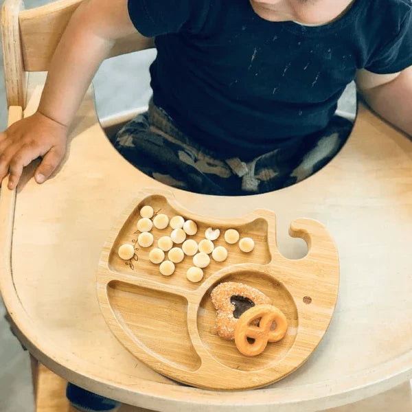 Bamboo Wooden Baby Dinner Plate