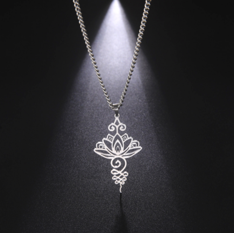 Lotus Flower Pendant Necklace