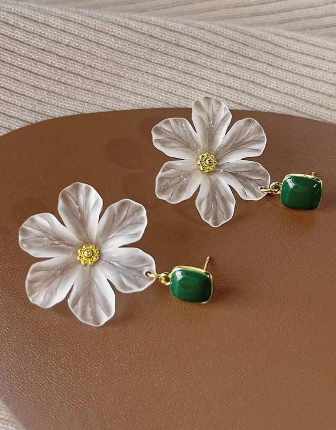 Bohemia Romantic Camellia Flower Earrings