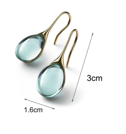 Natural Stone Hook Dangle Earrings