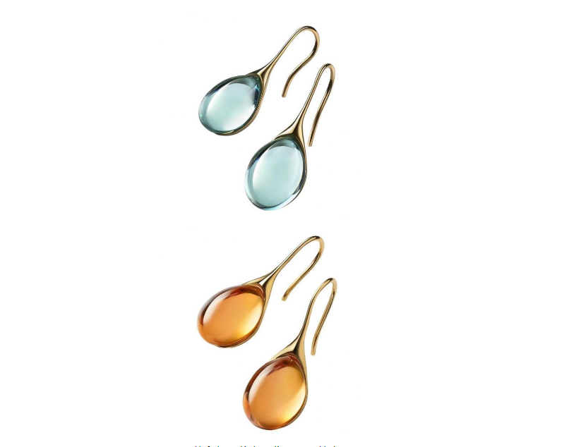 Natural Stone Hook Dangle Earrings