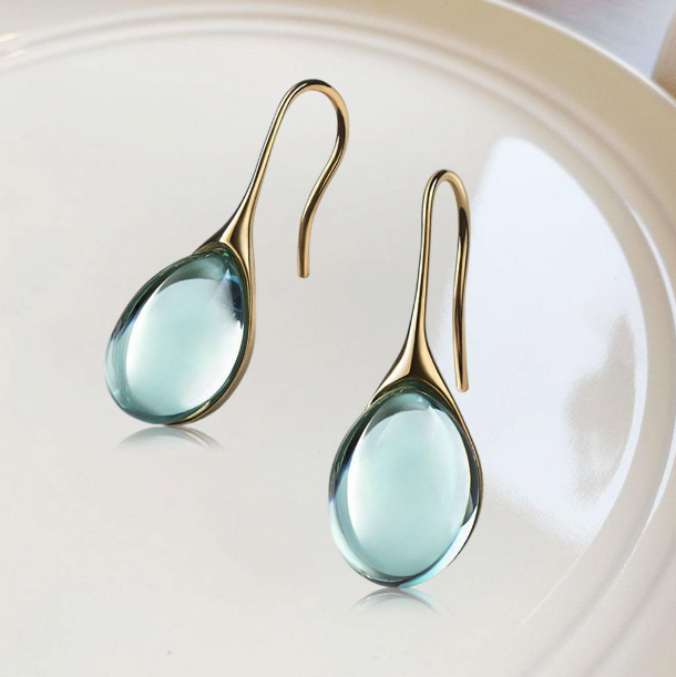 Natural Stone Hook Dangle Earrings