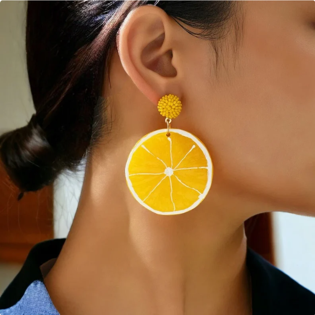 Acrylic Fruit Earrings