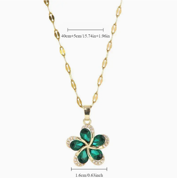 Flowers Pendant Necklace