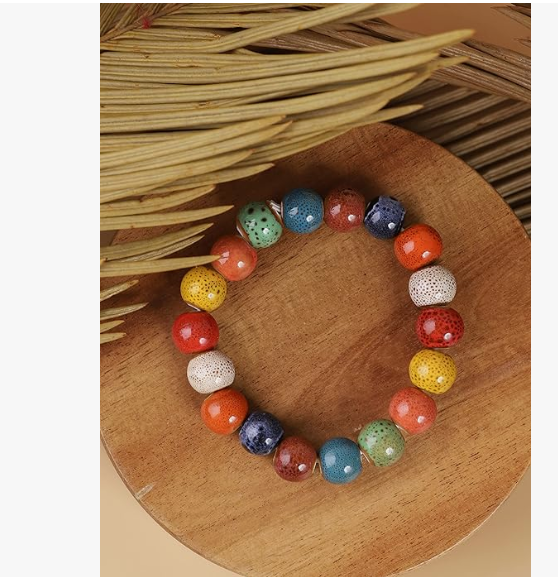 Handcrafted Ceramic Bead Bracelet