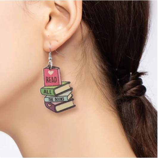 Books Earrings
