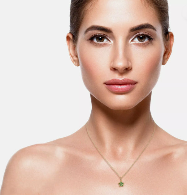 Rotatable Flower Necklace