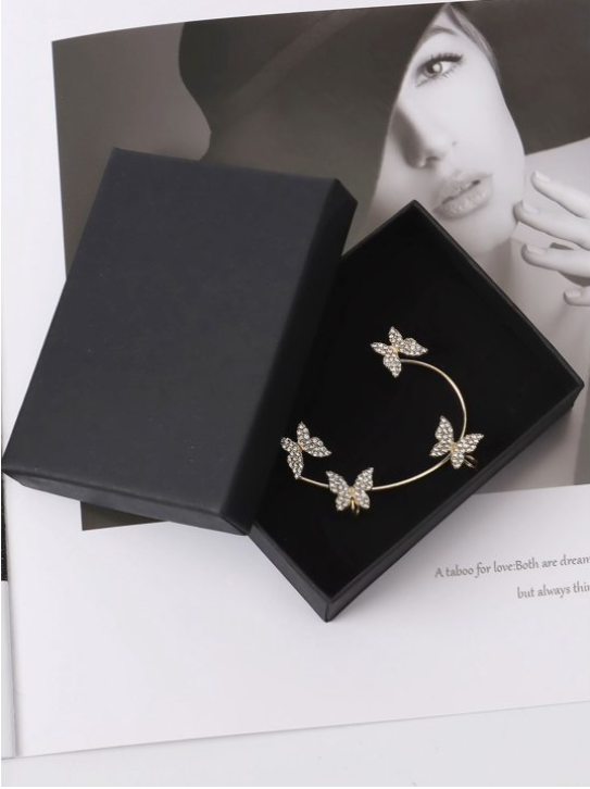 Butterfly Non Pierced Clip On Earrings