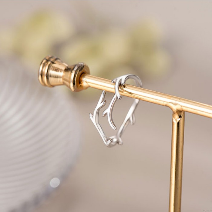 Branch Open Adjustable Antler Ring