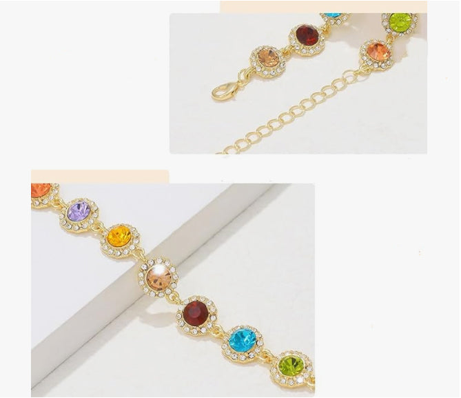 Colorful Rhinestone Necklace