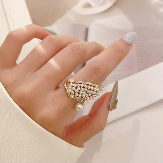 Pearl Wing Ring