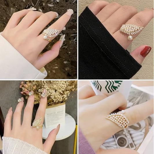 Pearl Wing Ring