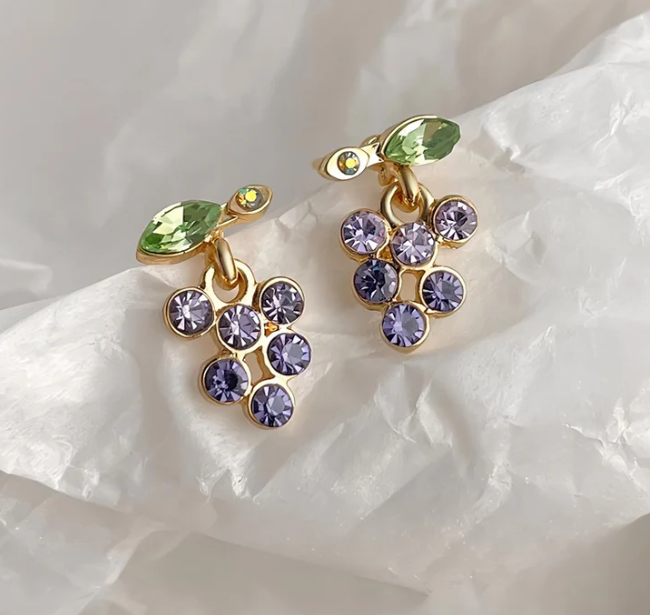 Lovely purple earrings