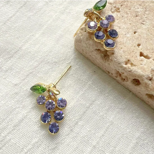 Lovely purple earrings