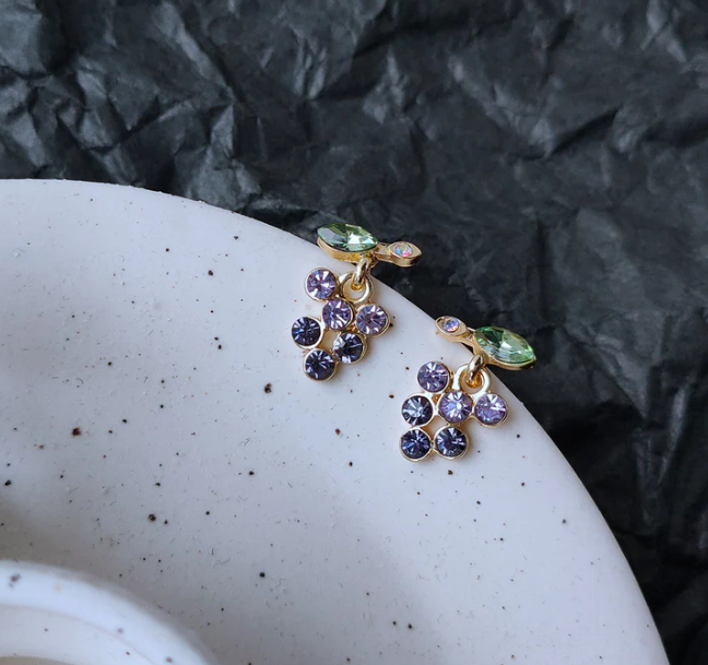 Lovely purple earrings