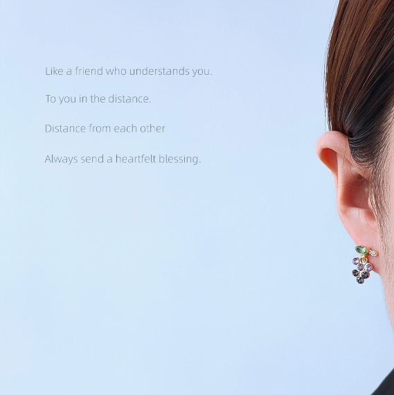 Lovely purple earrings