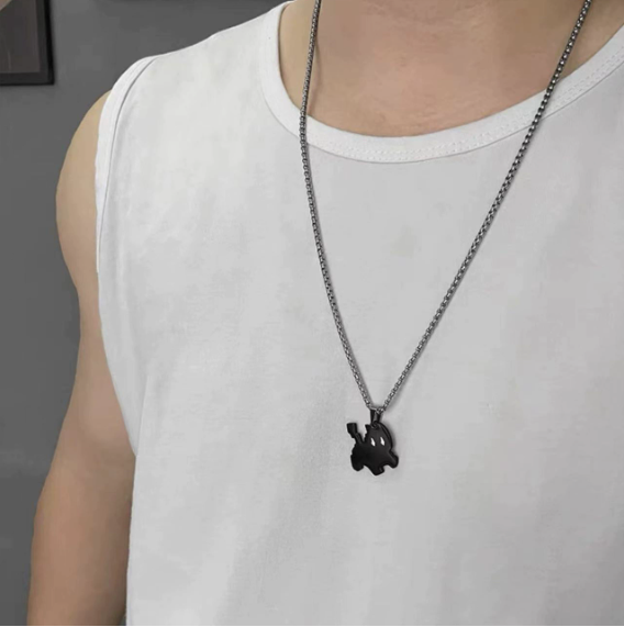 lightning cat necklace