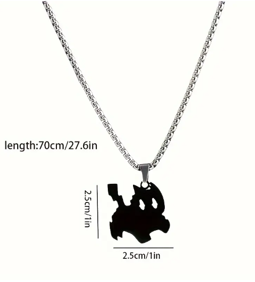 lightning cat necklace