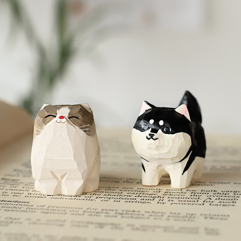 Handmade wooden animals