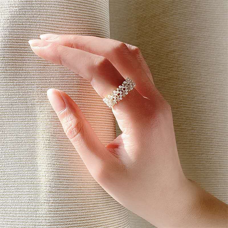 Pearl Crystal Ring
