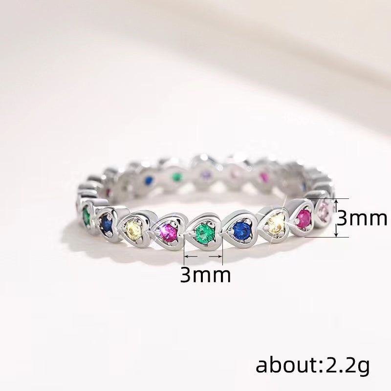 Zirconia Heart Ring