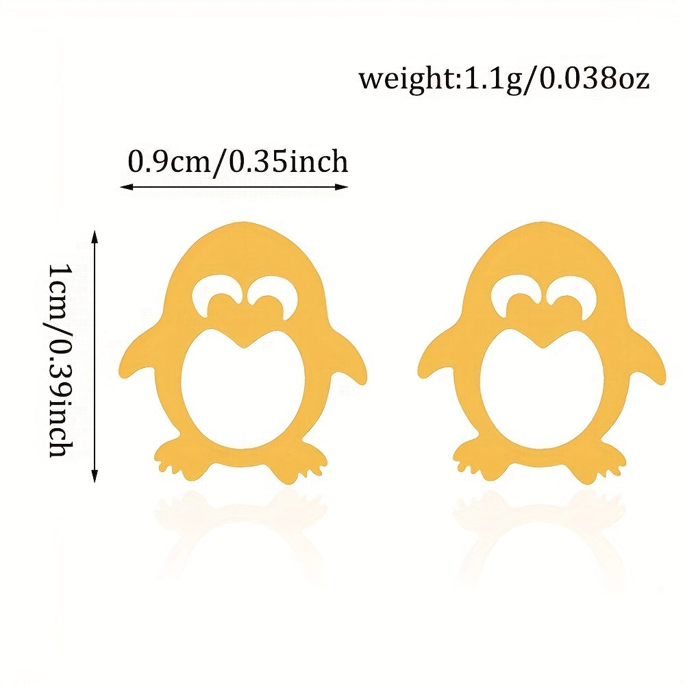 Hollow Penguin Shaped Earrings