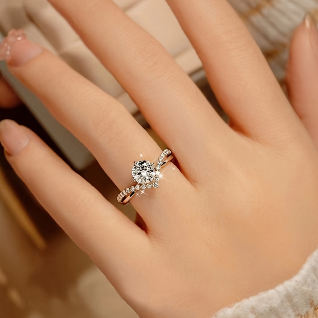 Crown Zirconia Ring