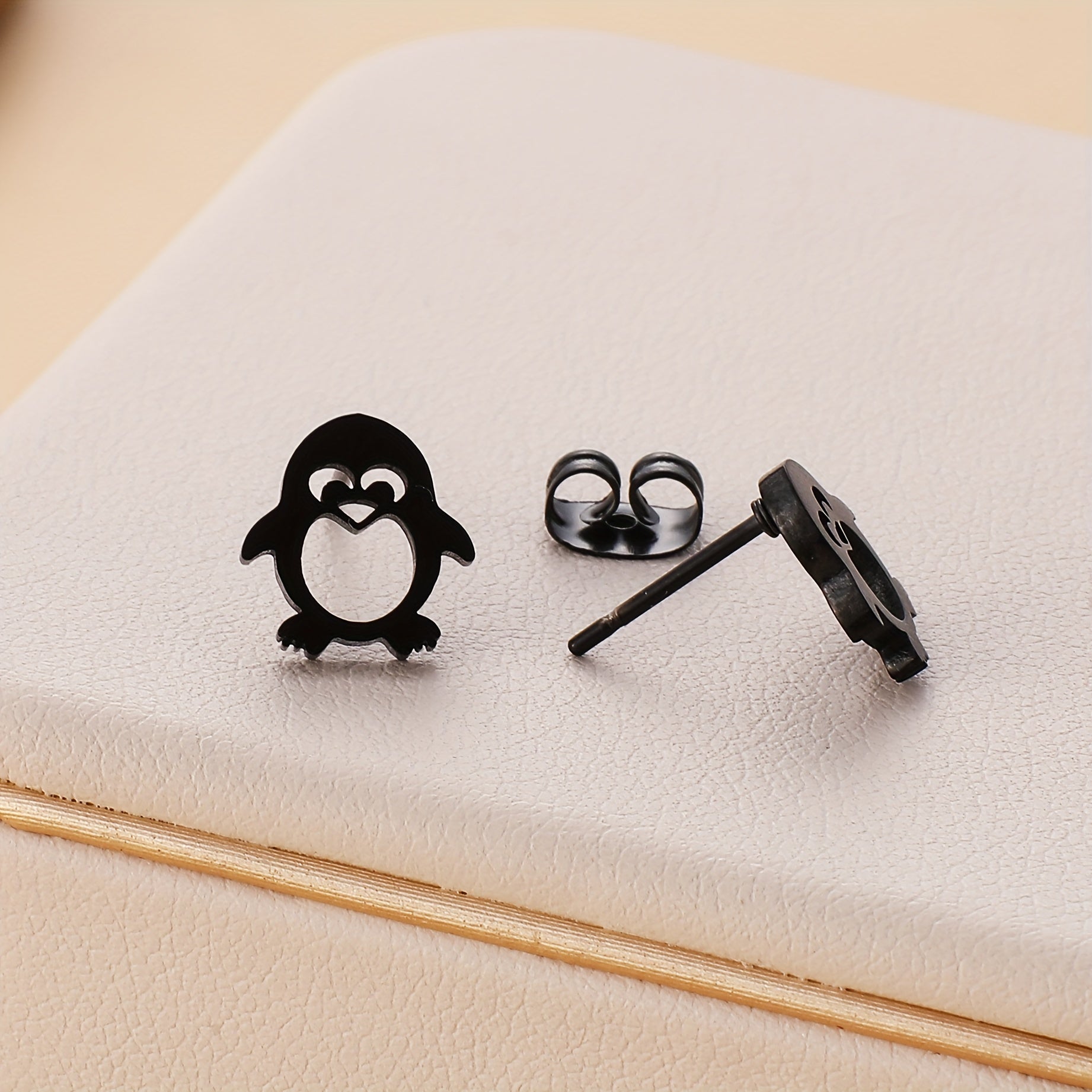 Hollow Penguin Shaped Earrings