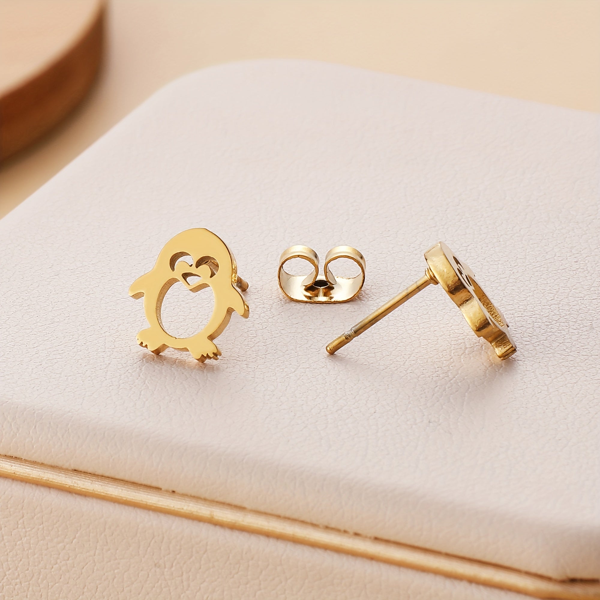 Hollow Penguin Shaped Earrings