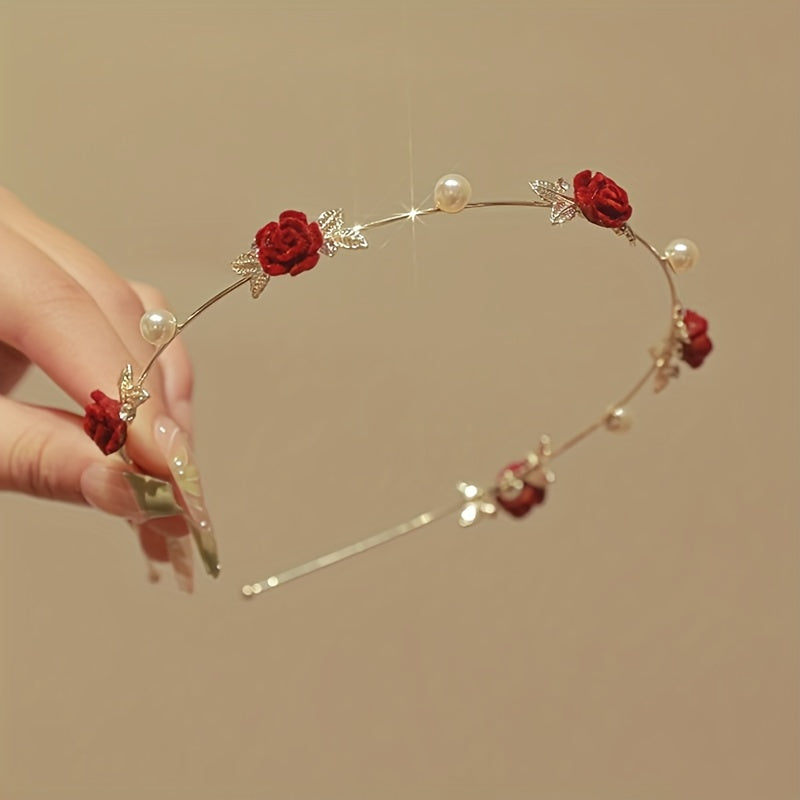 Rose Flower Headband