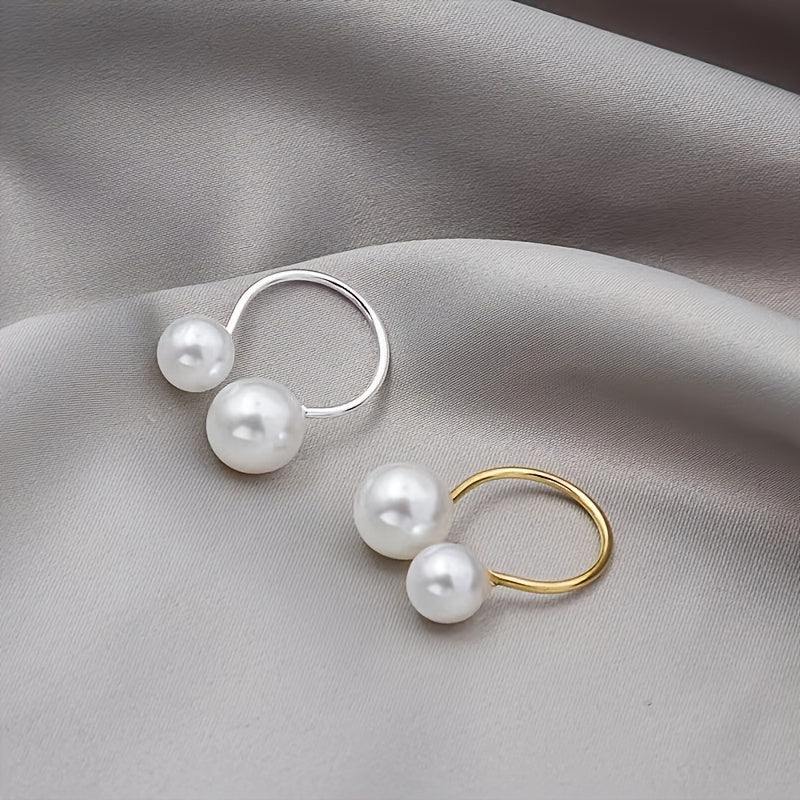 Double Pearl Ring
