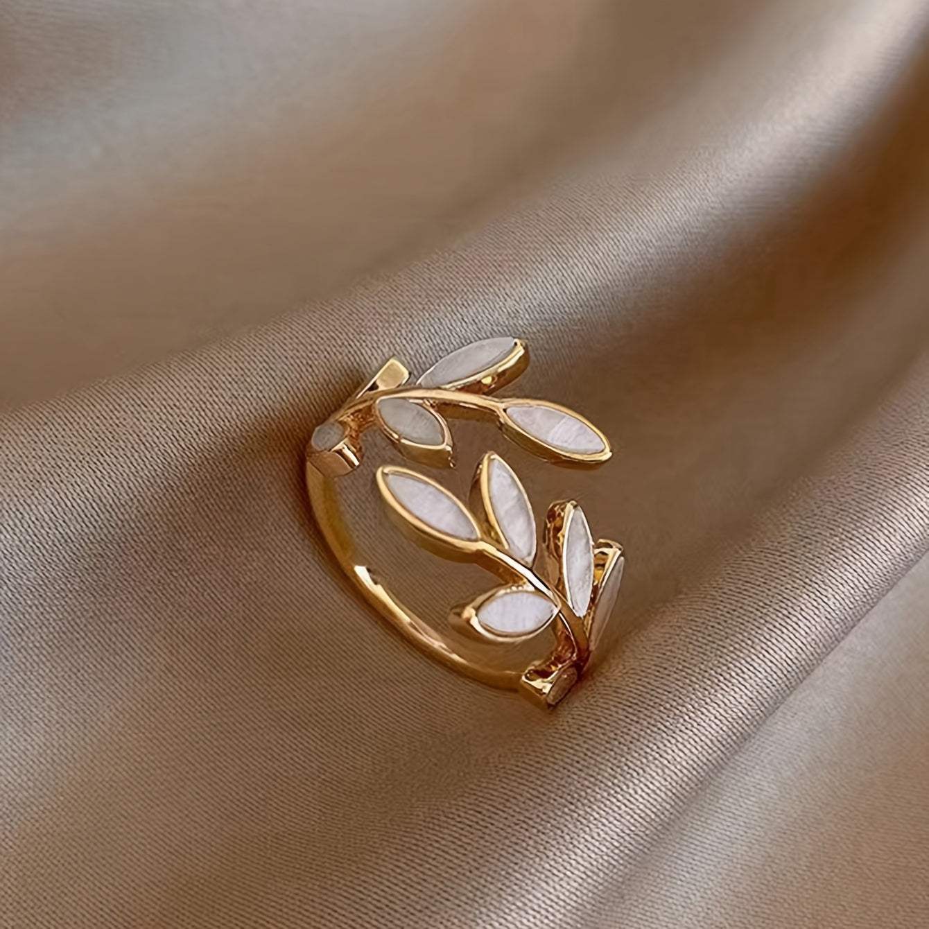 Leaf & Wheat Ear Ring