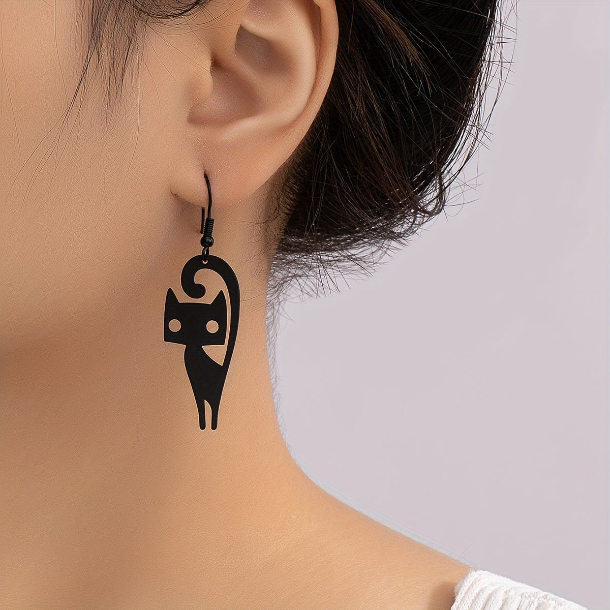 Punk Style Cat Earrings