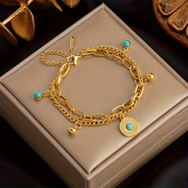 Multi-Layer Gold-Plated Bracelet